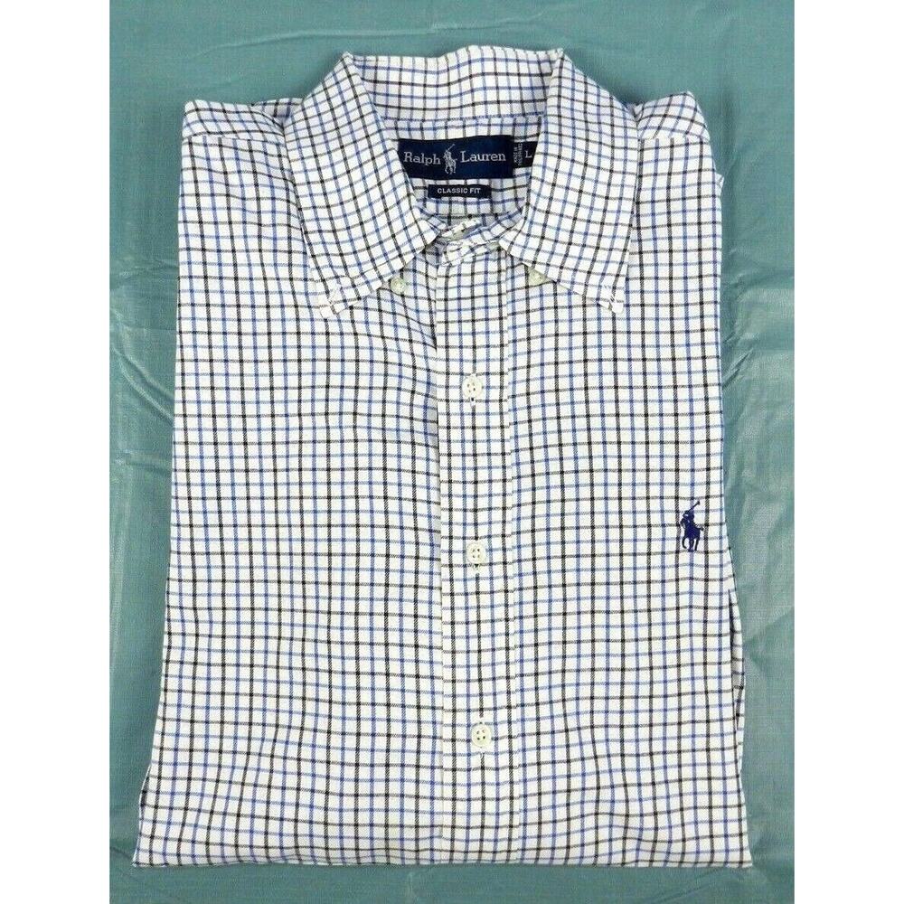 RALPH LAUREN shirt size LARGE long sleeve classic fit dress shirt (p31)